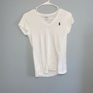 White polo tee